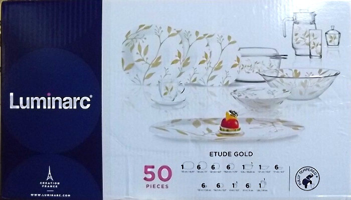 Столовый сервиз  CARINE ETUDE GOLD 50пр. 6перс.