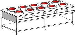 Плита индукционная WOK Heidebrenner ETK-I-W 761939