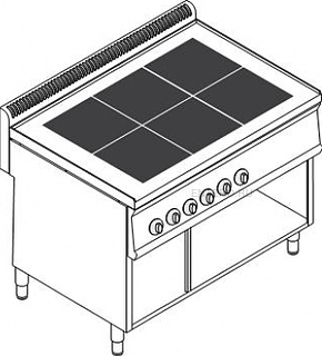 Плита электрическая Tecnoinox PCU105FE7