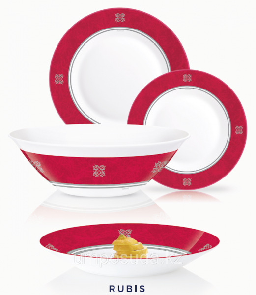 Сервиз ESSENCE RUBIS 19пр. 6перс. НЕКОМПЛЕКТ