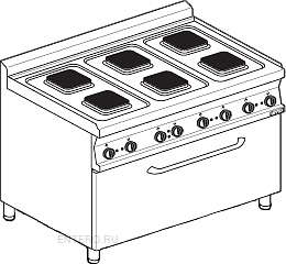 Плита электрическая Lotus CFQ6-712ET