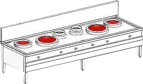 Индукционная WOK станция Heidebrenner ETK-I-W 732447