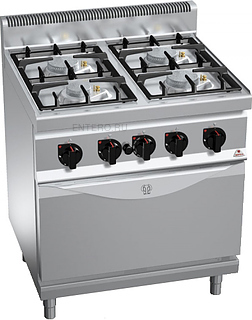 Плита газовая Berto's G7F4+FE