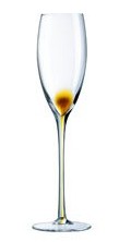 Фужеры для шампан. DRIP AMBER 22cl 4шт.