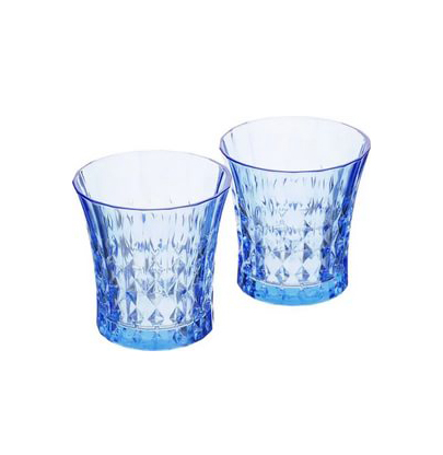 Стаканы LADY DIAMOND SOFT BLUE низкие 27cl 2шт