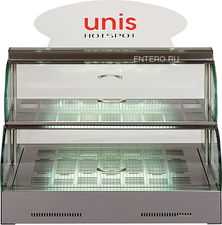 Витрина тепловая UNIS Hot Spot inox