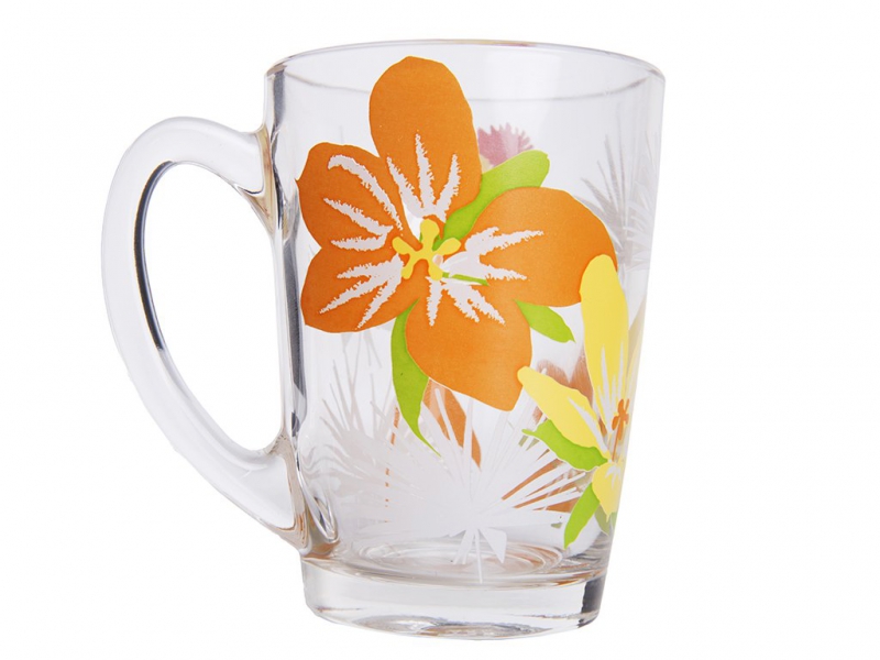 Кружка POP FLOWERS GREEN 320мл C6154 E9163 G4403